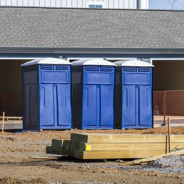 Heavy-duty construction site porta potty in Oklahoma City, Oklahoma